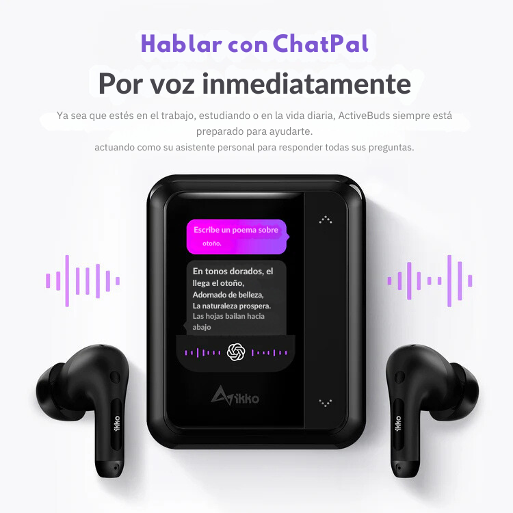 Ikko ActiveBuds / Traducción automática a 65 idiomas