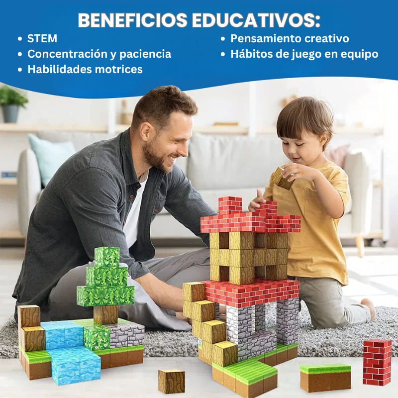 Juego Educativo Montessori de Minecraft – 100 Piezas