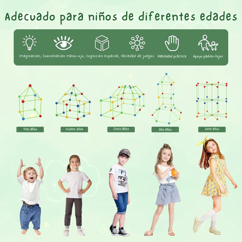 Tienda de Campaña Infantil 155 Piezas