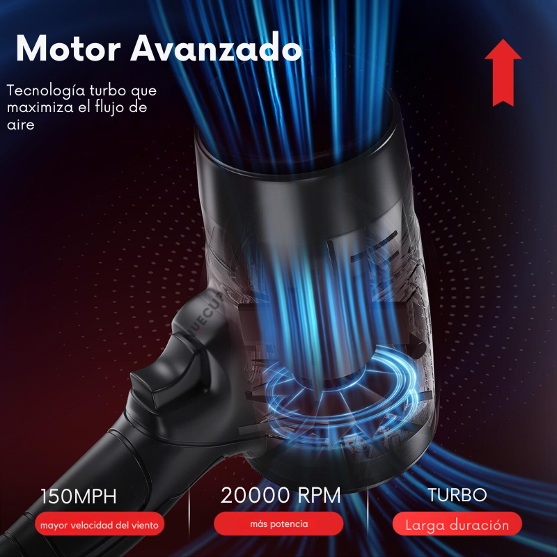 Soplador de Aire Potente 2024 + 2 Baterías