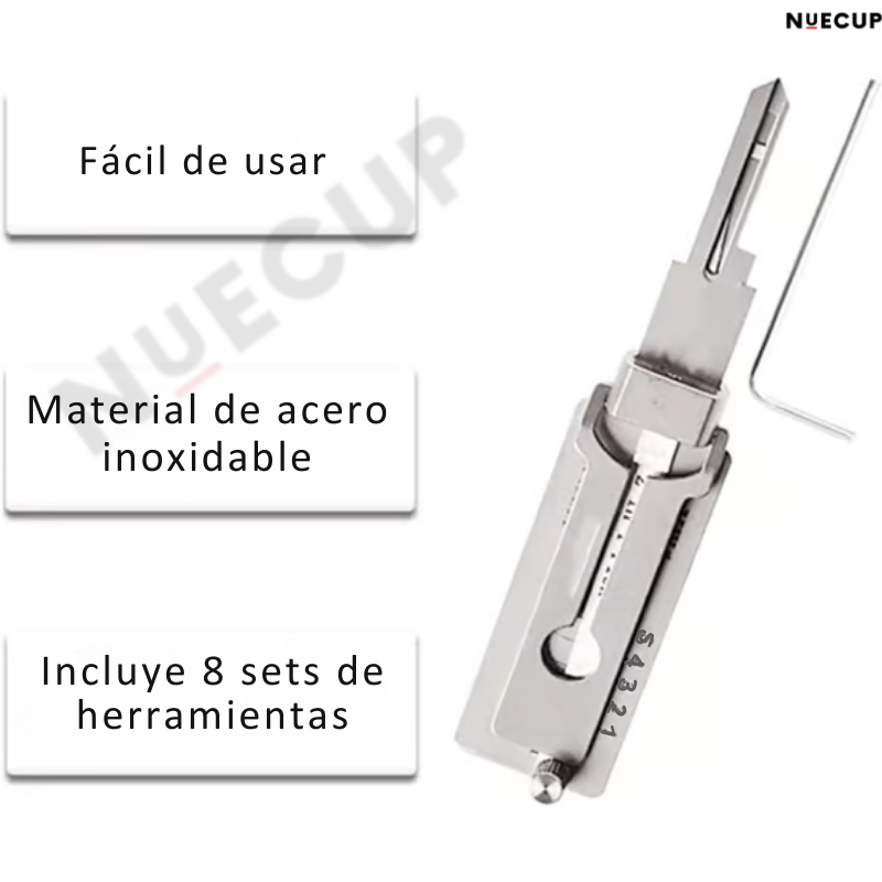 🔑 Decodificador de Llaves de Acero Inoxidable