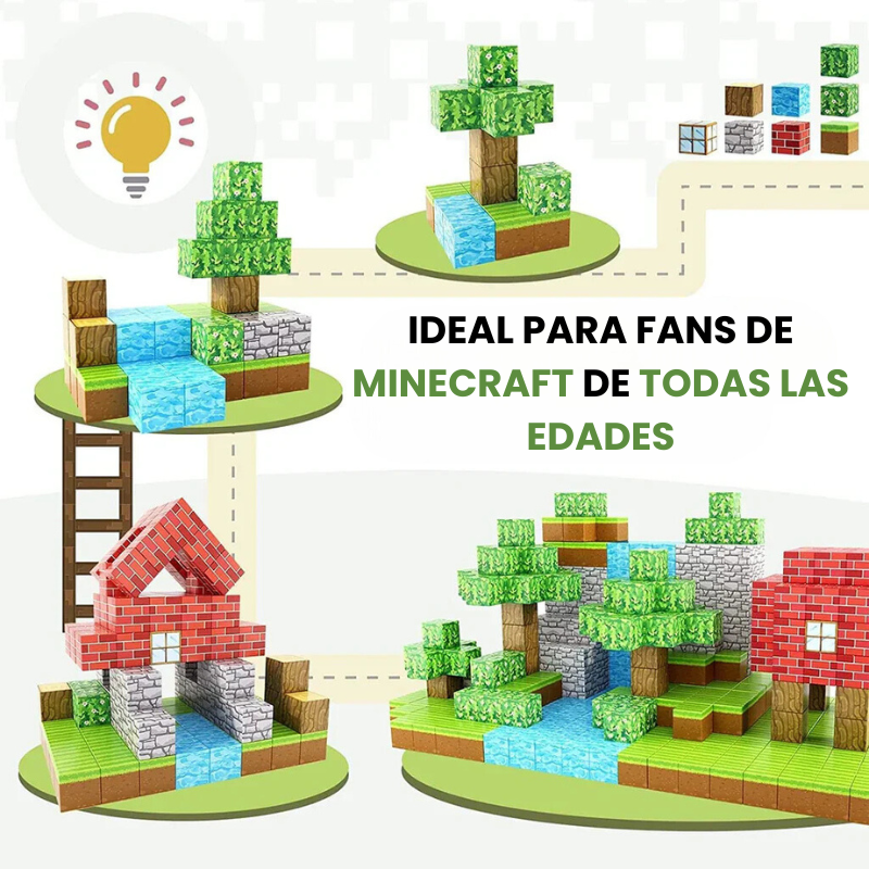 Juego Educativo Montessori de Minecraft – 100 Piezas
