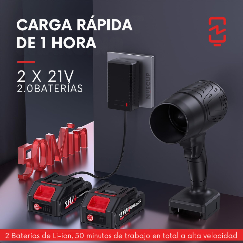 Soplador de Aire Potente 2024 + 2 Baterías