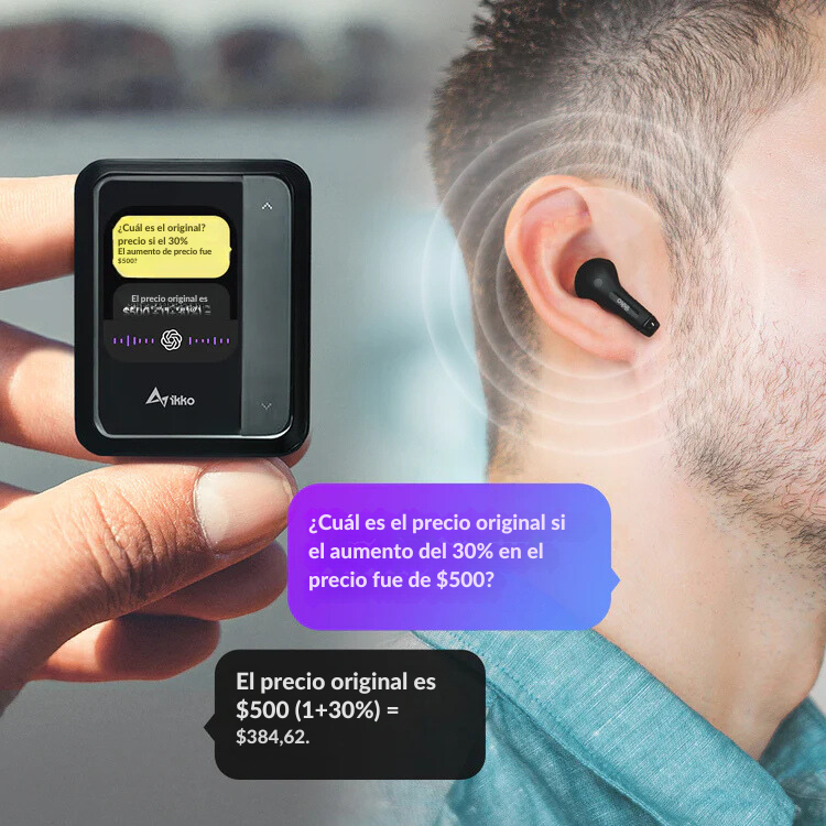 Ikko ActiveBuds / Traducción automática a 65 idiomas