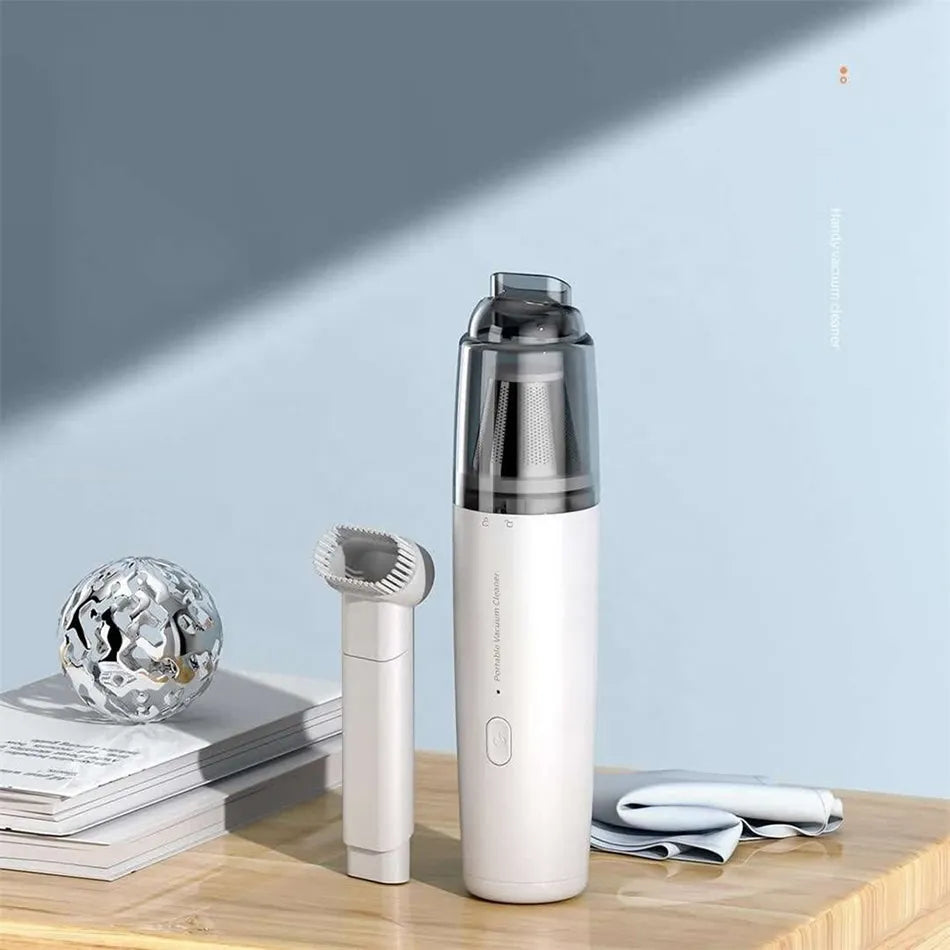 Mini Aspiradora Inalámbrica 2 en 1: Ligera, Potente y Multiusos para Hogar, Oficina y Coche